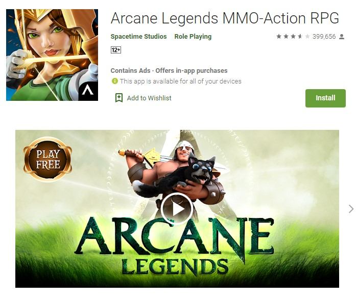 6.) Arcane Legends