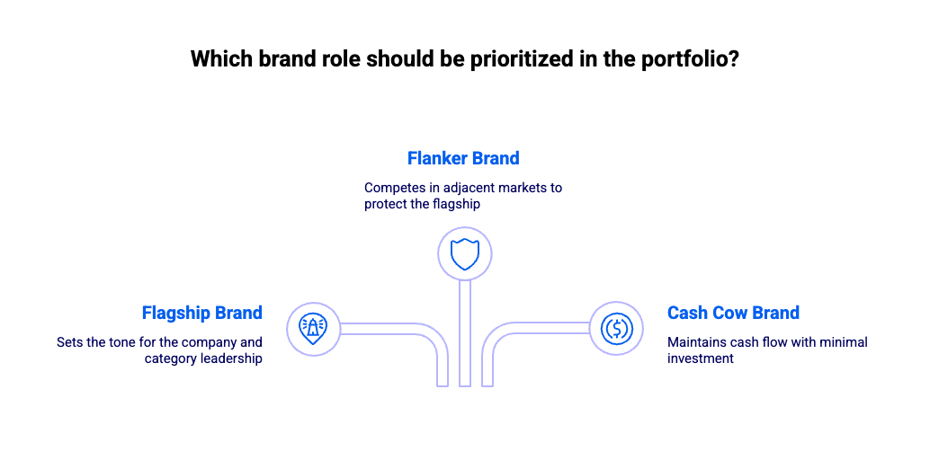 Which brand role should be prioritized in the portfolio - infographic | Vivaldi Group