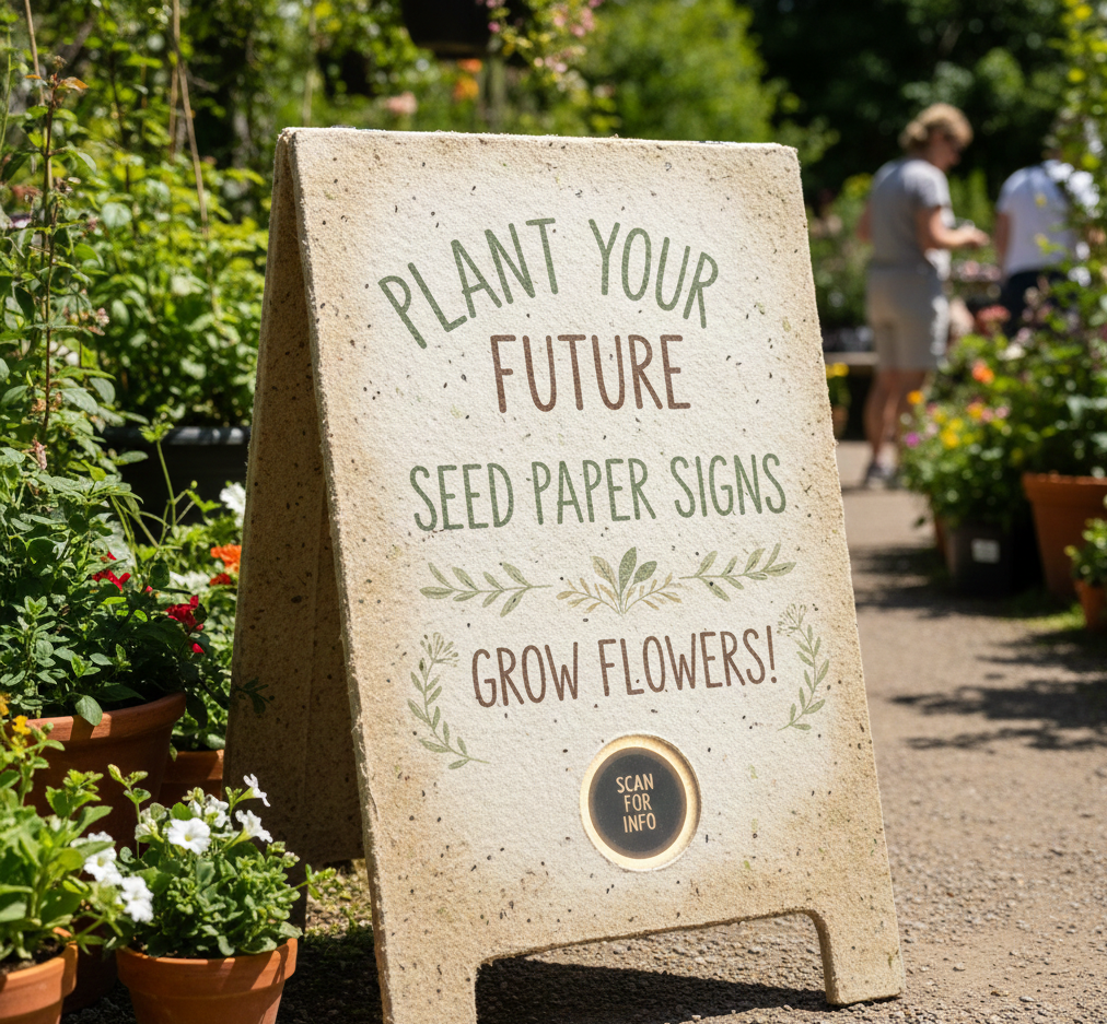 plantable eco-friendly seed signs