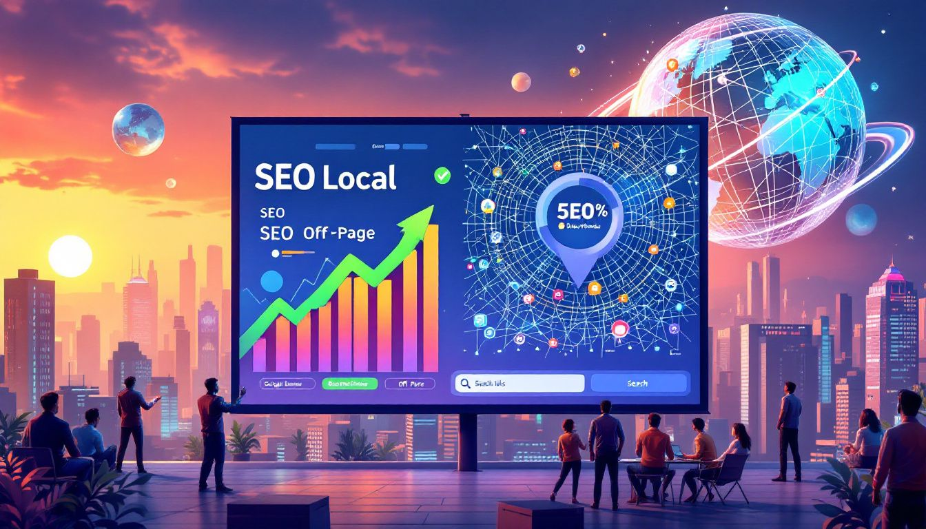 Visualización de SEO local y su relación con SEO off page.