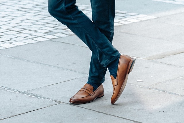 leather shoes, shoes, loafers