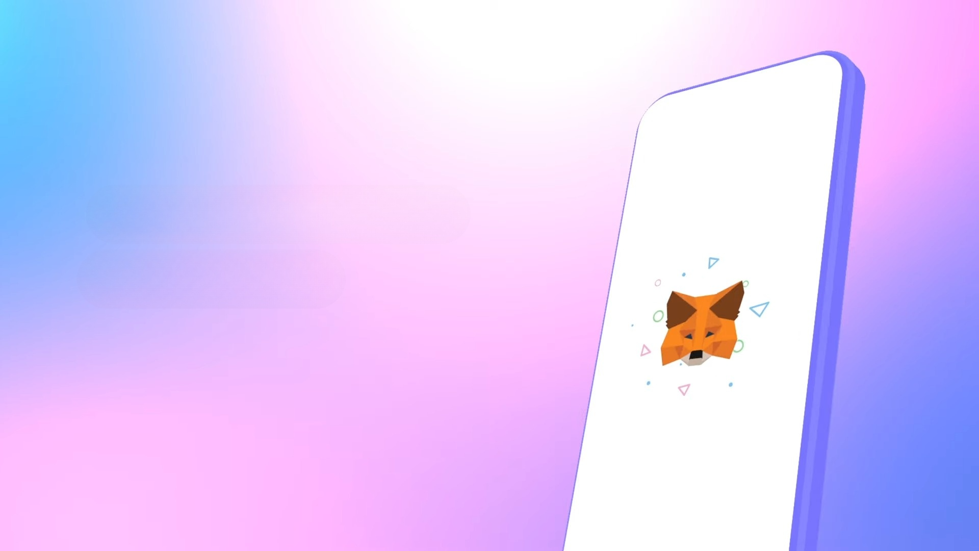 Illustration of Metamask image on mobile phone. 