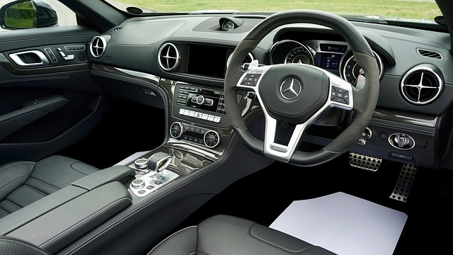 car, interior, steering