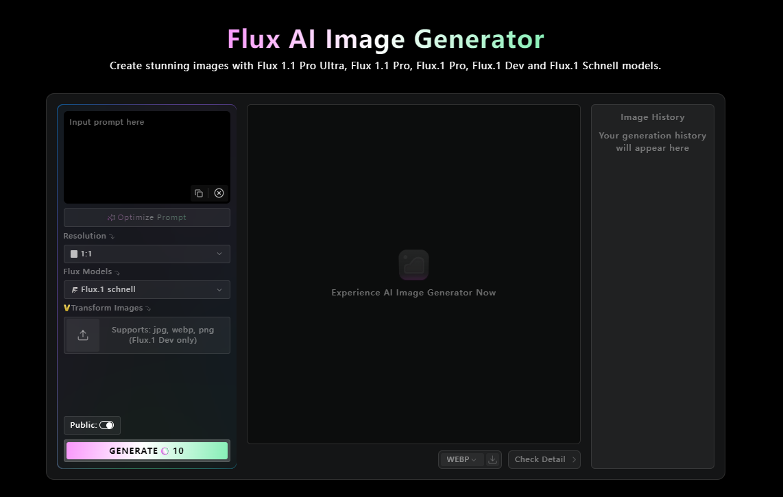 Flux AI Image Generator