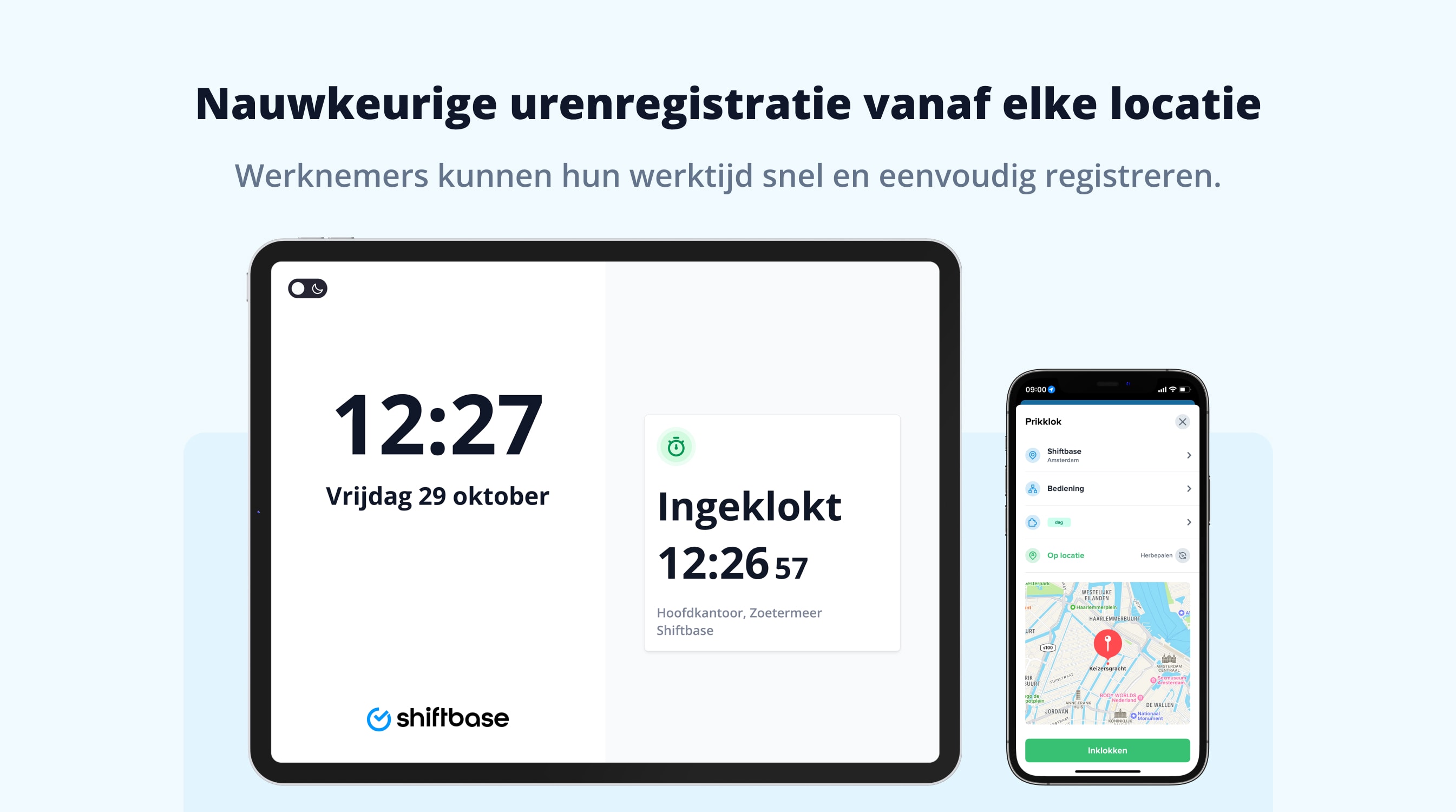 uren registreren per locatie