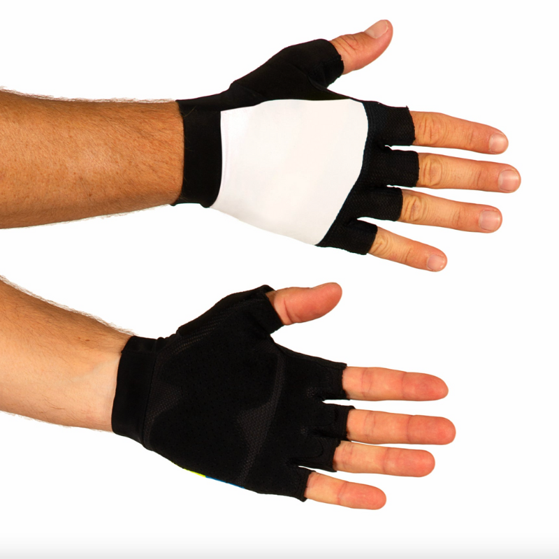 Image of unisex fingerless cycling gloves offering comfort and enhanced grip.