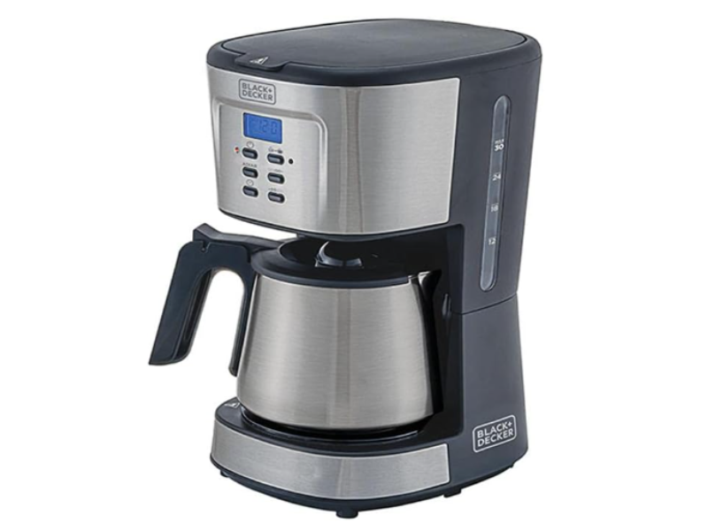 Cafeteira Black Decker Programável com Jarra Inox. Imagem: www.amazon.com.br.