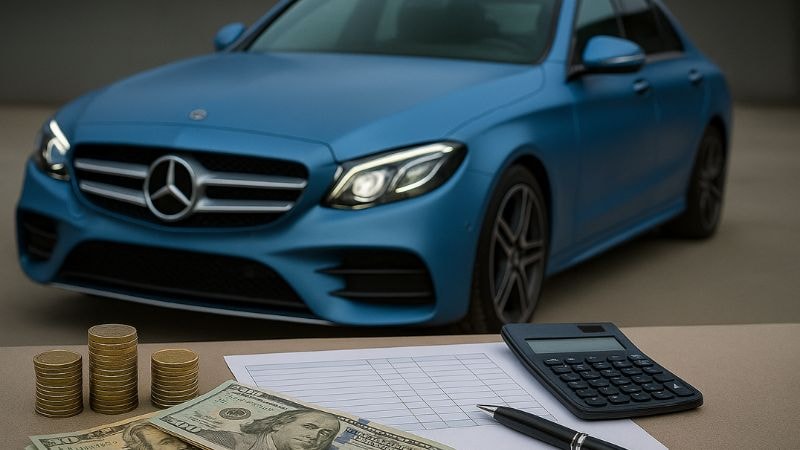 Cost calculation of wrap on Mercedes using calculator