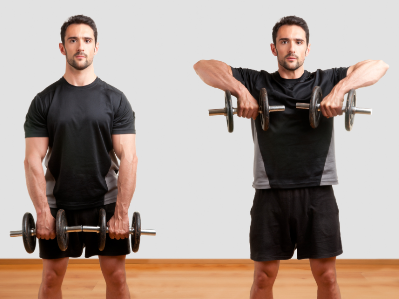 Standing Dumbbell Upright Row