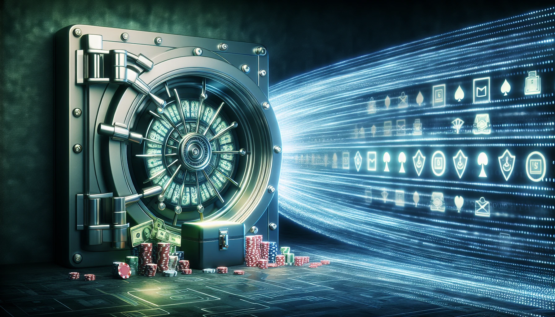 Illustration of secure online banking and transactions at 247 Casino