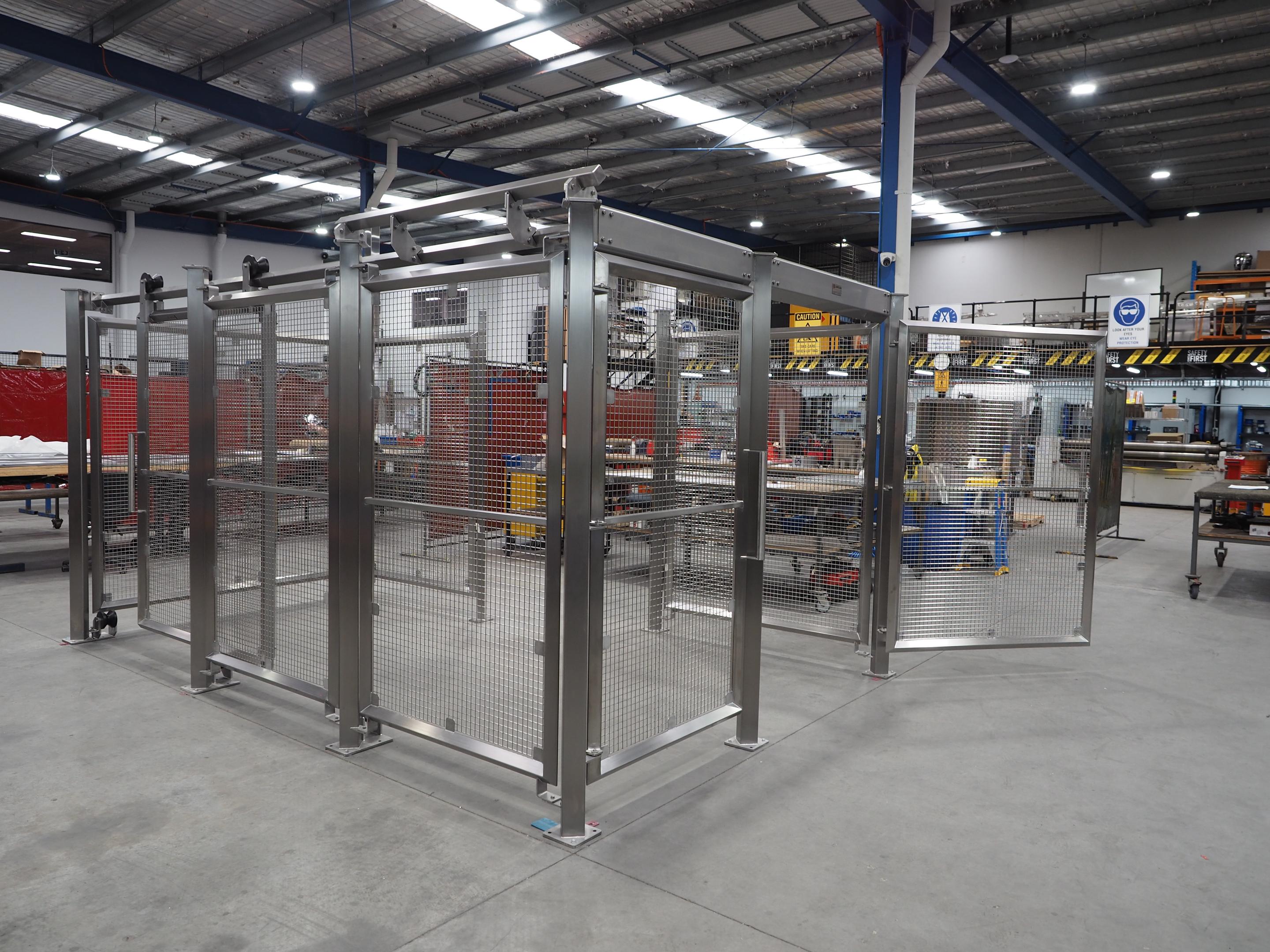 This project showcases our custom-designed stainless steel fabrication expertise, delivering durable, precision-engineered guarding solutions tailored to our client's specific requirements.