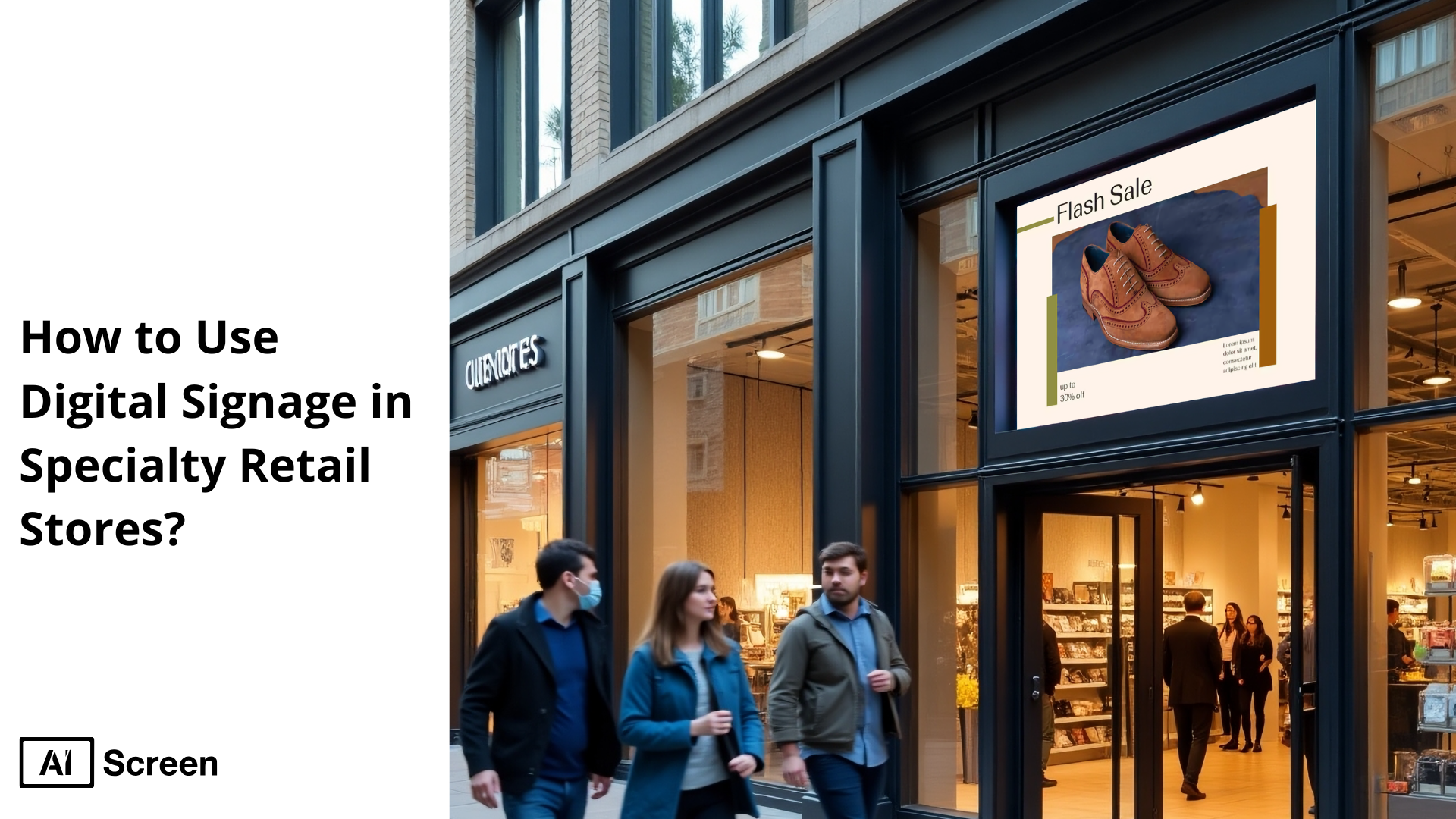 How to Use Digital Signage in Specialty Retail Stores? 1 using digital signage in specialty retail stores for unique customer experiences