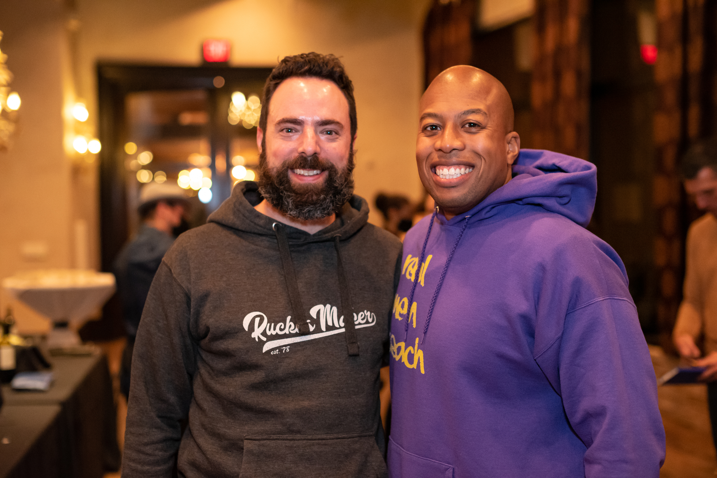 Demetrius Ball with his leadership coach, Danny Bauer