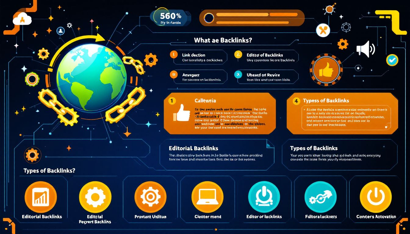 An infographic detailing monitoring and troubleshooting backlinks.