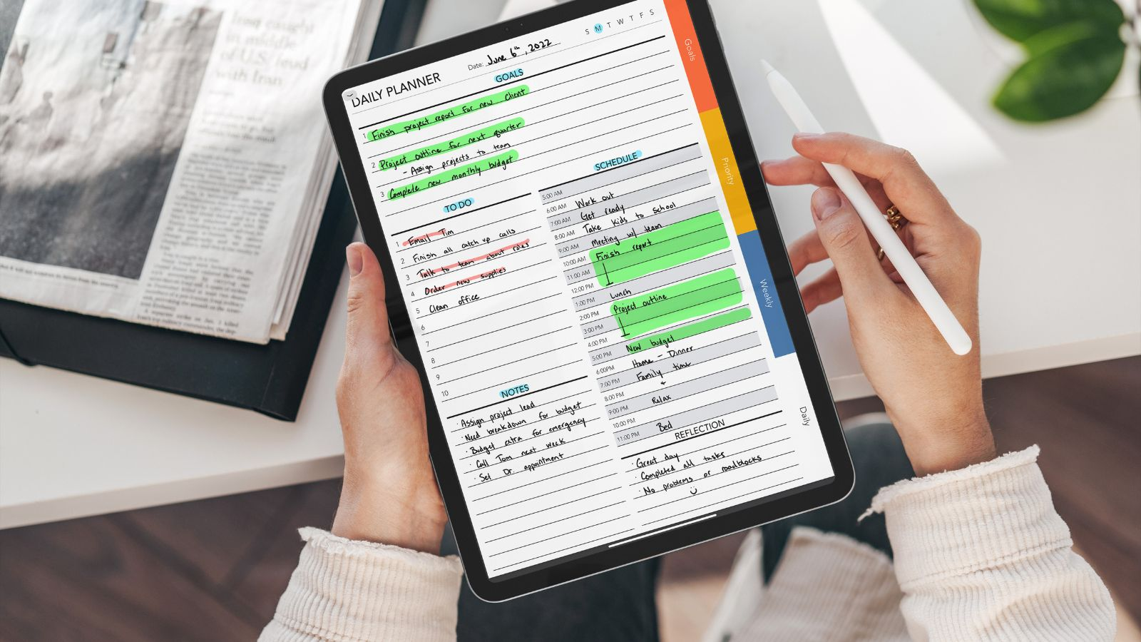 Digital Planner For iPad Tovaio Digita