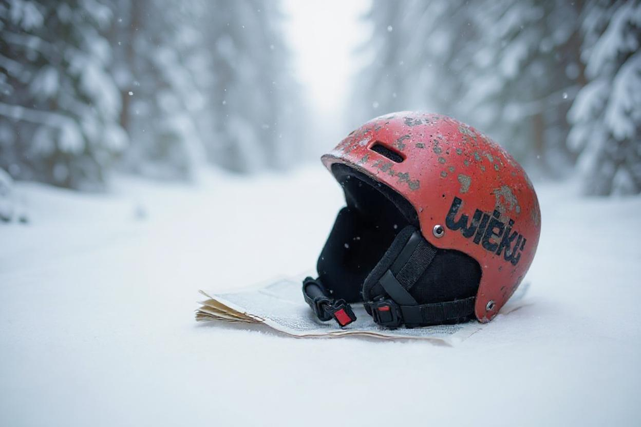 Old ski helmet.
