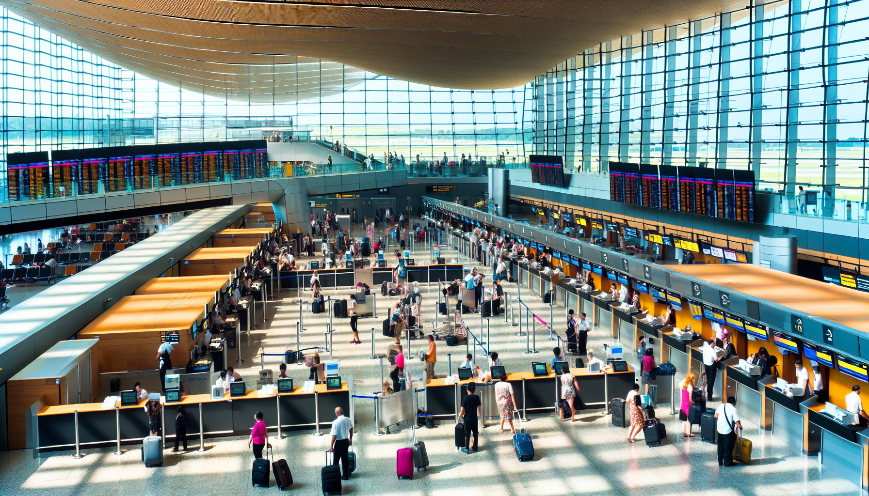 Air New Zealand check-in area at JFK Terminal 1