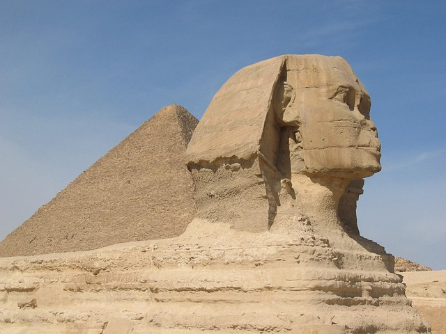 sphinx, pyramids, historic