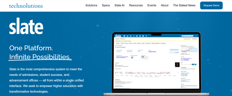 Slate admissions software - best enrollment management software for higher education