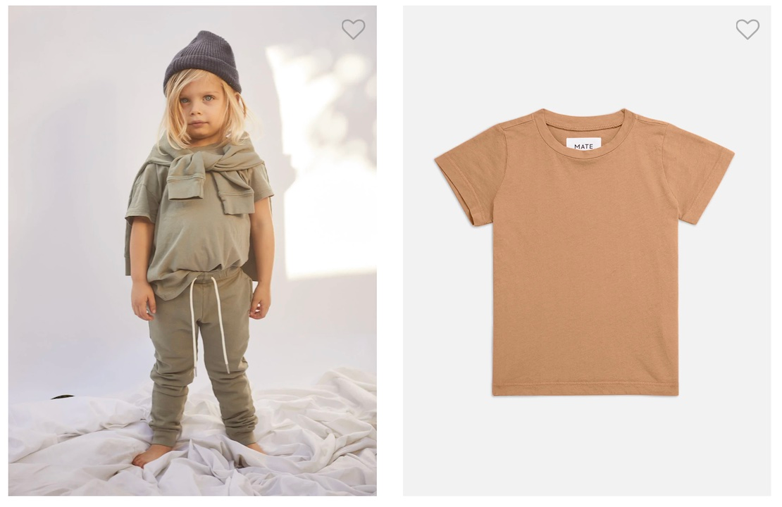 Organic children's store clothing