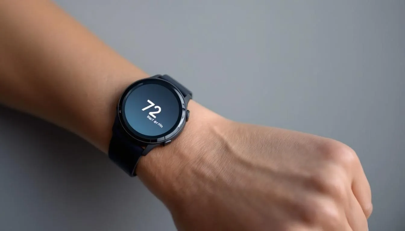 The image depicts a person monitoring their heart rate while experiencing cold water immersion in an ice bath, showcasing the cold shock response as they adjust to the icy water. This practice is known for its numerous health benefits, including improved blood flow and mental well-being.