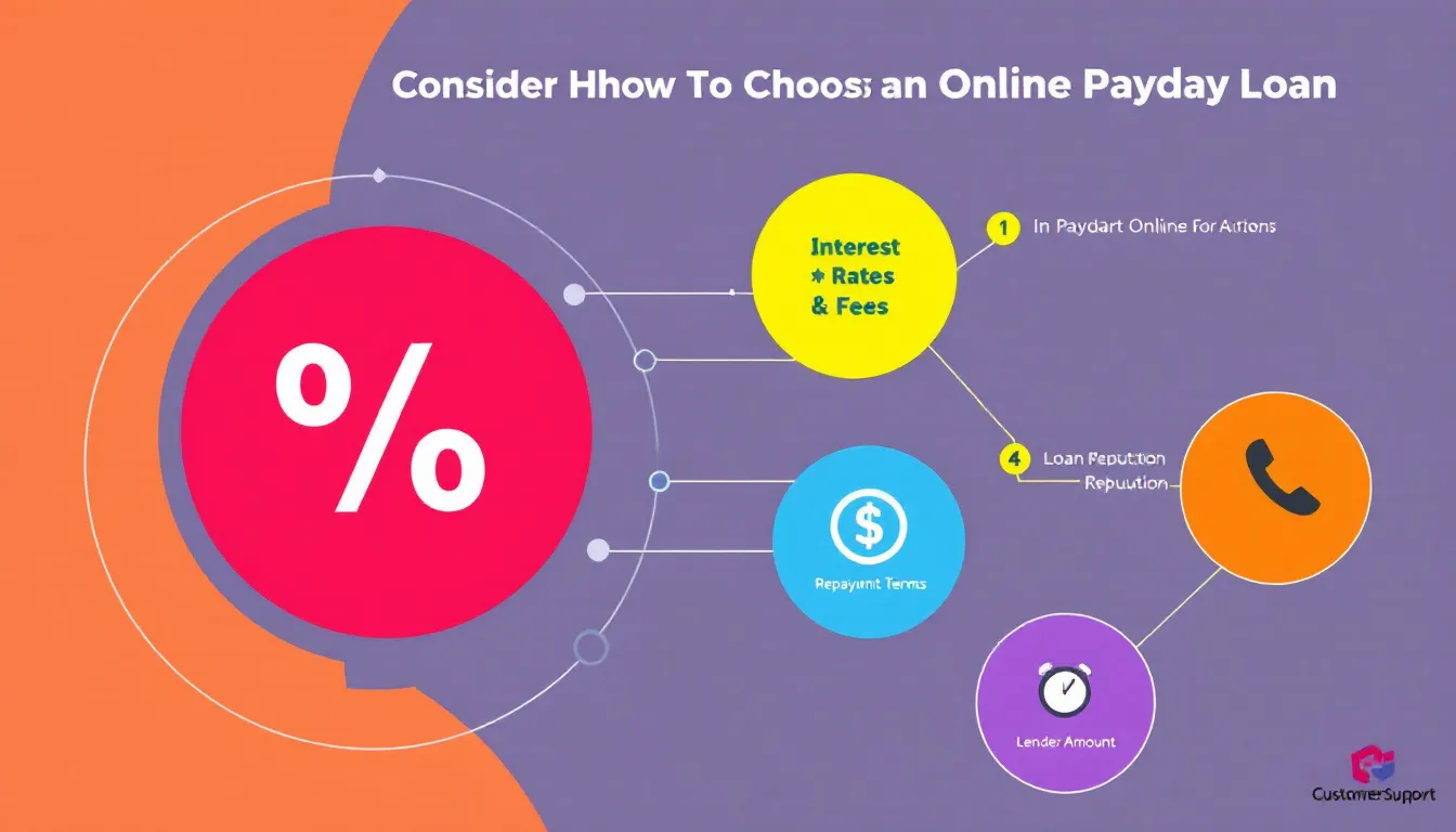 Key factors to consider when choosing an online payday loan.