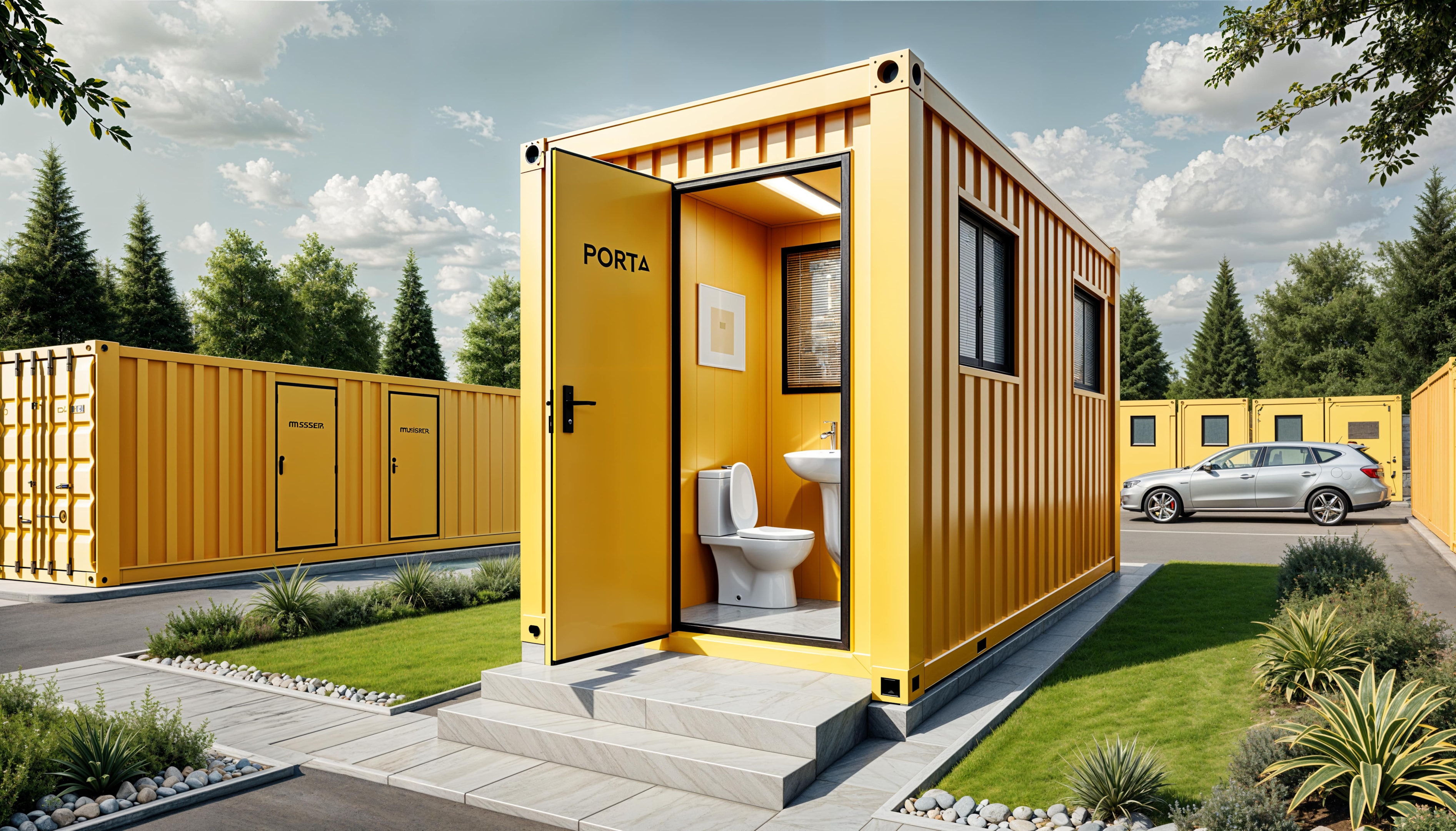 Portable toilet for events