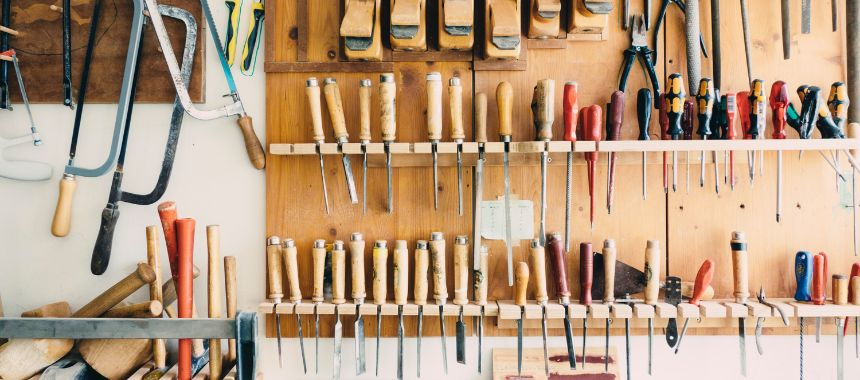 Organized carpentry tools. Source: Unsplash