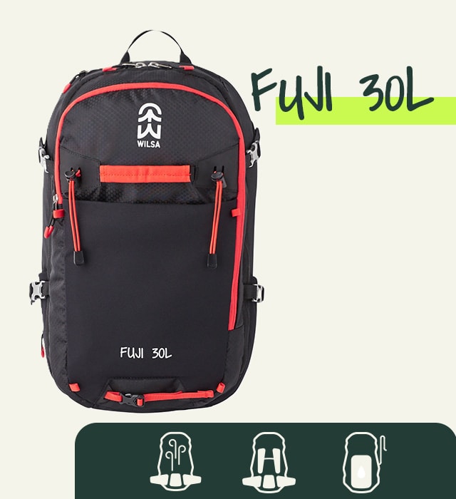 sac à dos 30 litres pour randonnée fuji wilsa outdoor