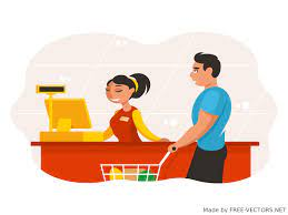 check out in retail stores