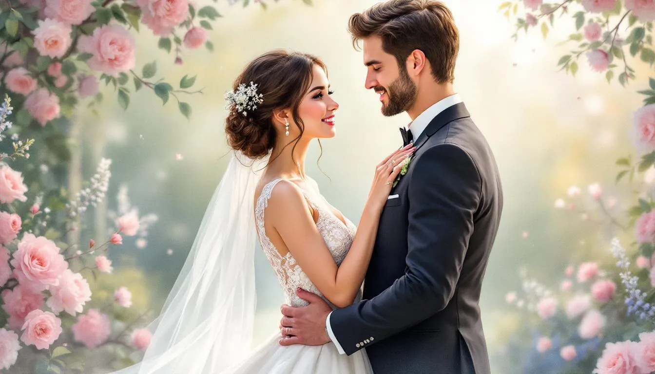 A wedding photographer capturing essential pre-wedding photos including the bride and groom.