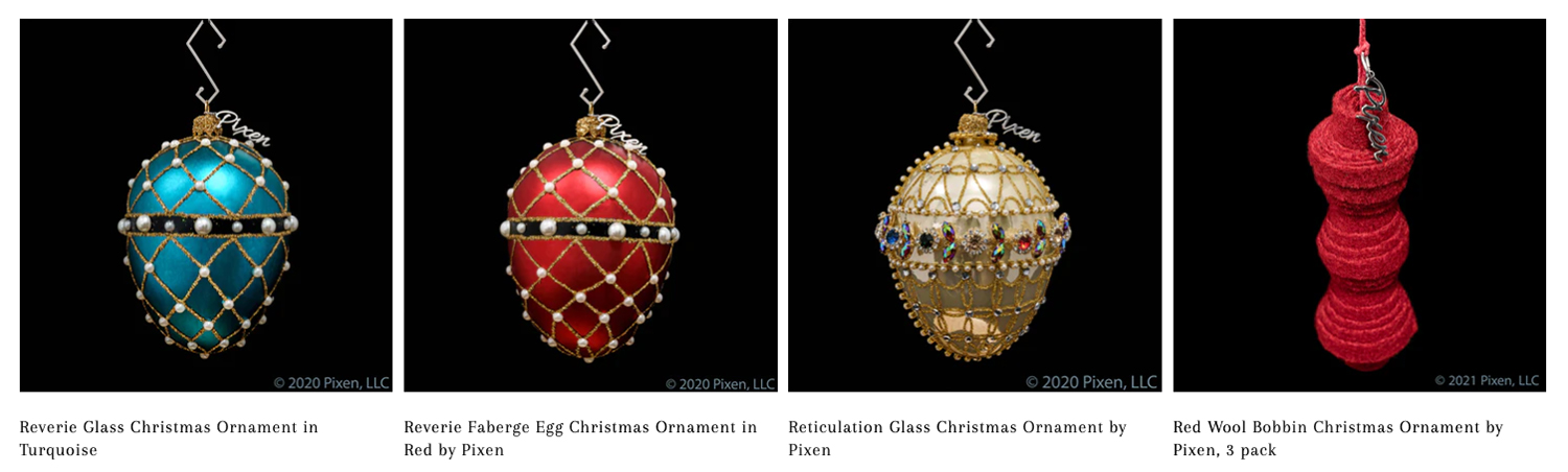 Shop the Pixen Ornament Collection