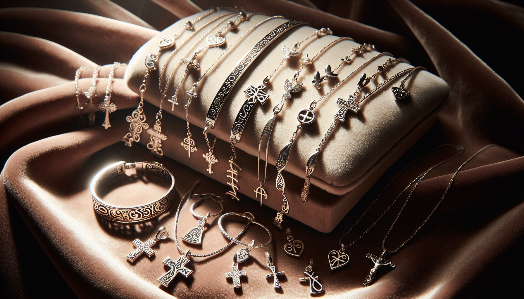 Personliga smycken som konfirmationspresent, exempel på halsband och armband