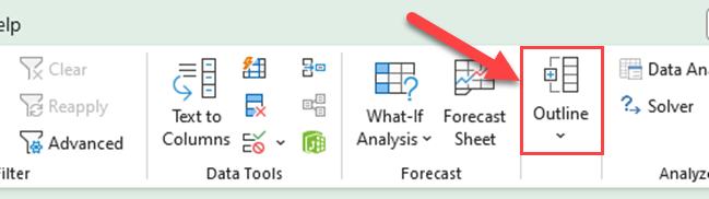 Excel Outline icon
