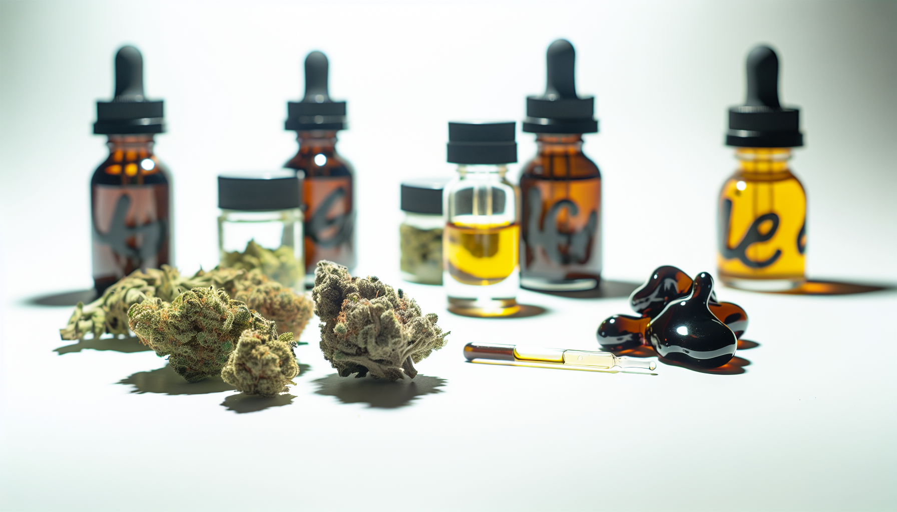 Verfügbare Produkte auf THCP-Basis, einschließlich Cannabisblüten