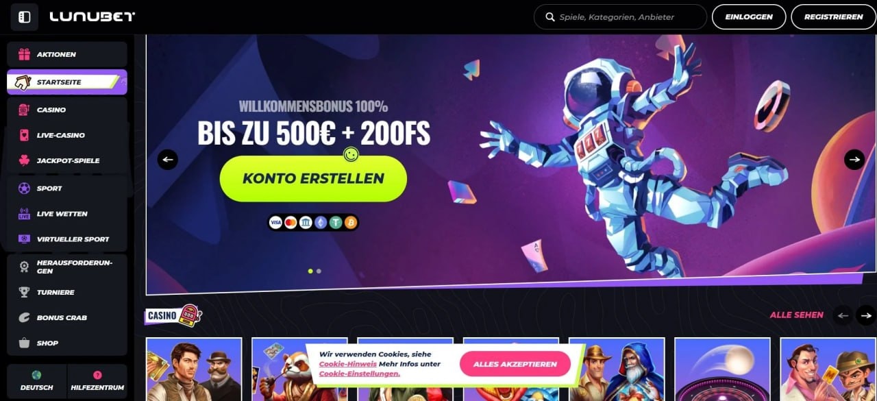 Willkommensbonus