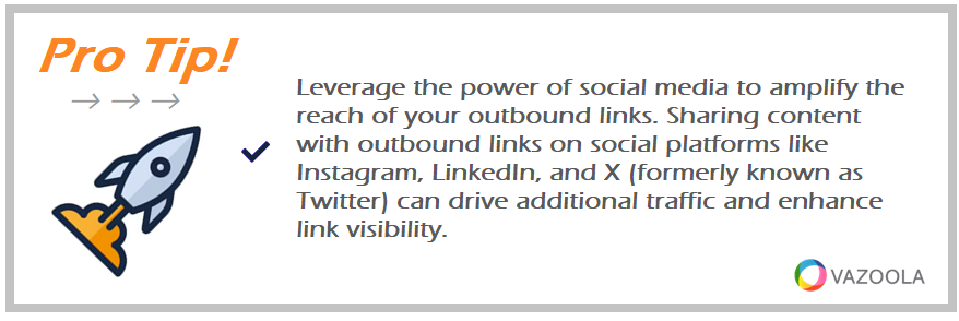 social media to amplify the reach of your outbound links