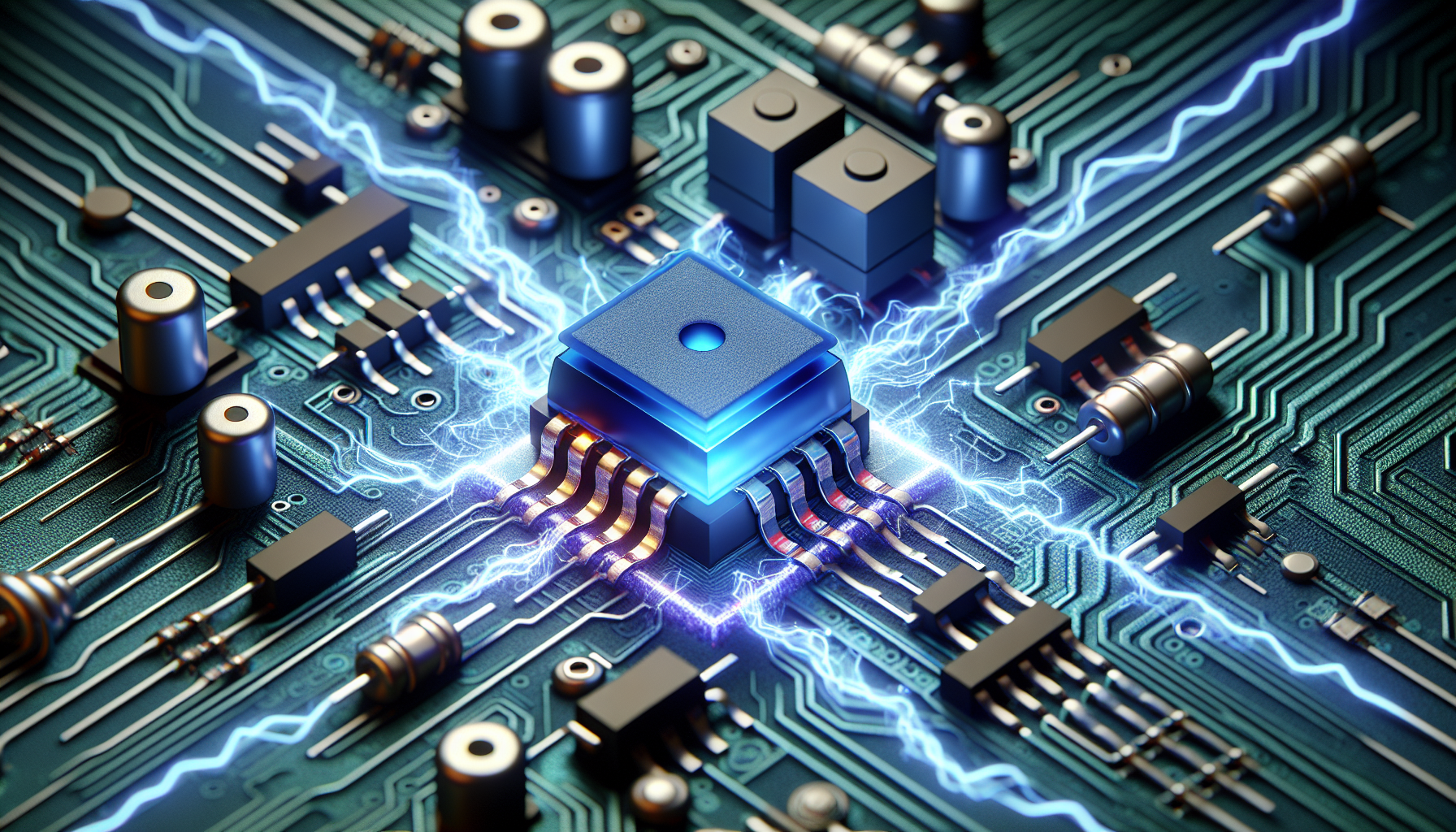 Illustration of N-Channel MOSFET in power supply circuit