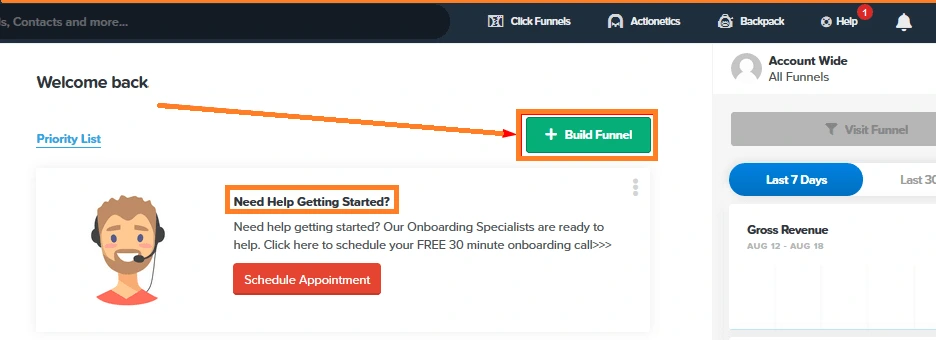 create a sales funnel in clickfunnels