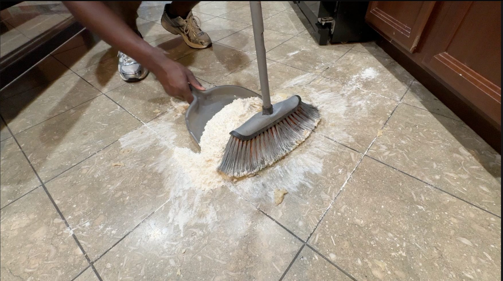 viral ai life hack remove oil spill using flour