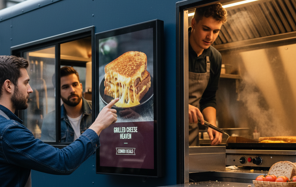 10 Best Digital Menu Boards For Food Trucks (Ultimate Guide) 5 vertical menu board screens for tight spaces