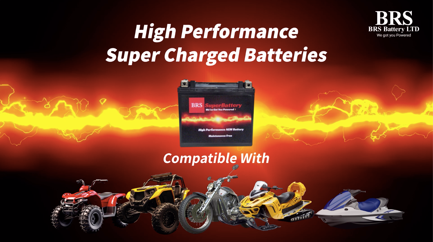 BRS Super Battery Best AGM Motorcycle Battery 12v Super Charged High Performance