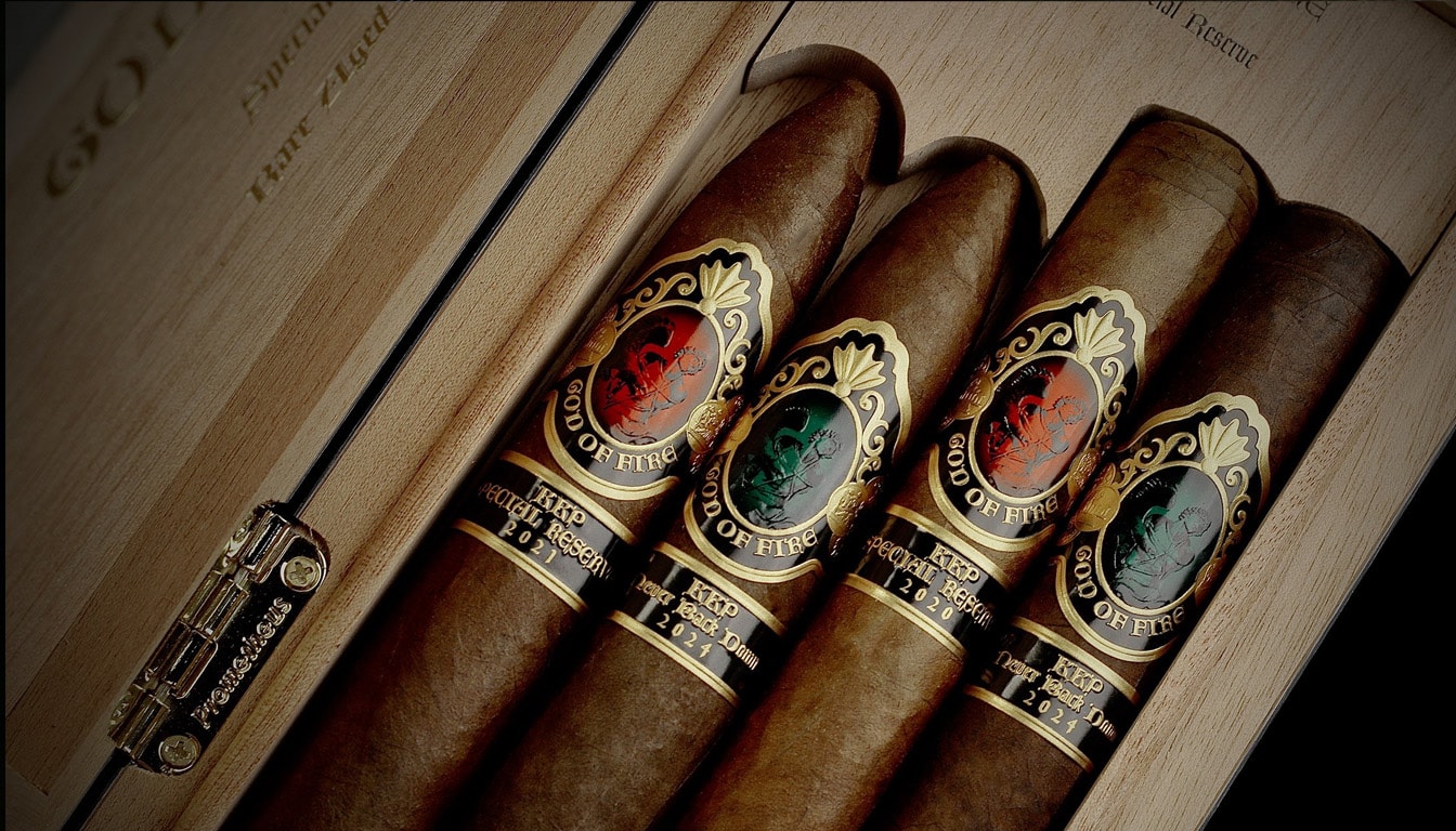 God of Fire KKP Never Back Down cigars - Limited Edition Sampler
