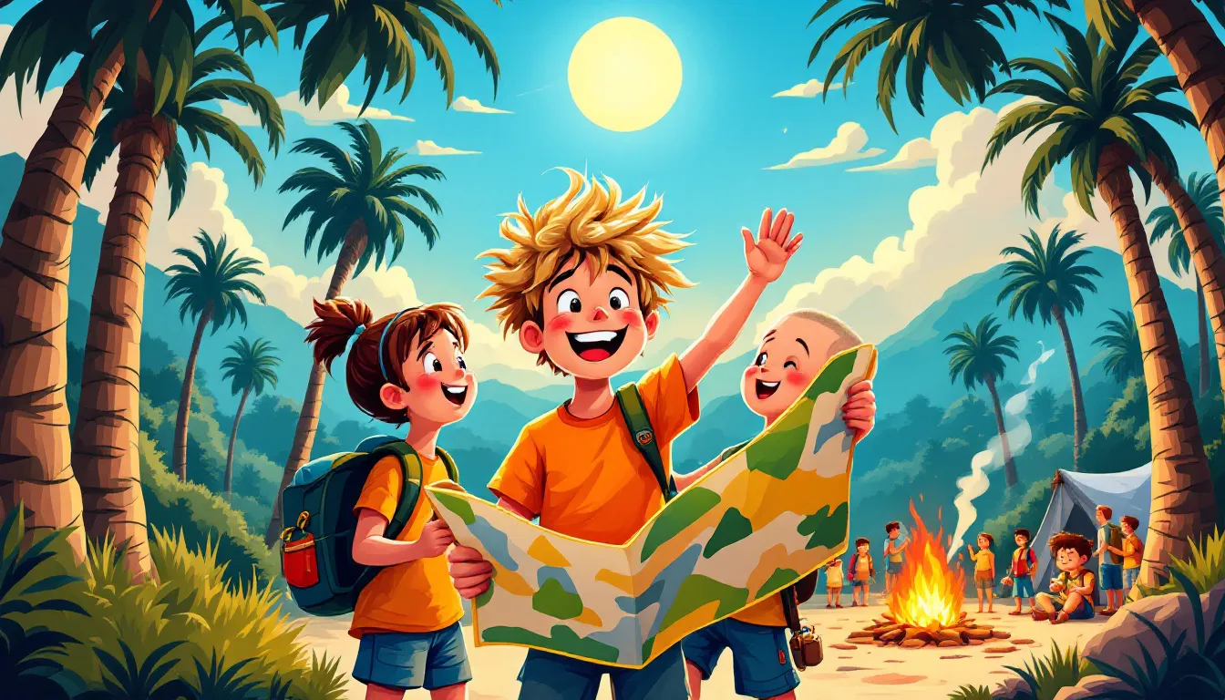 Children experiencing thrilling adventures at overnight camps.