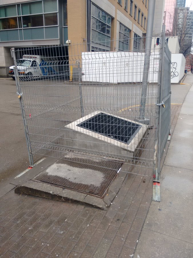 Fenced-off heat grates