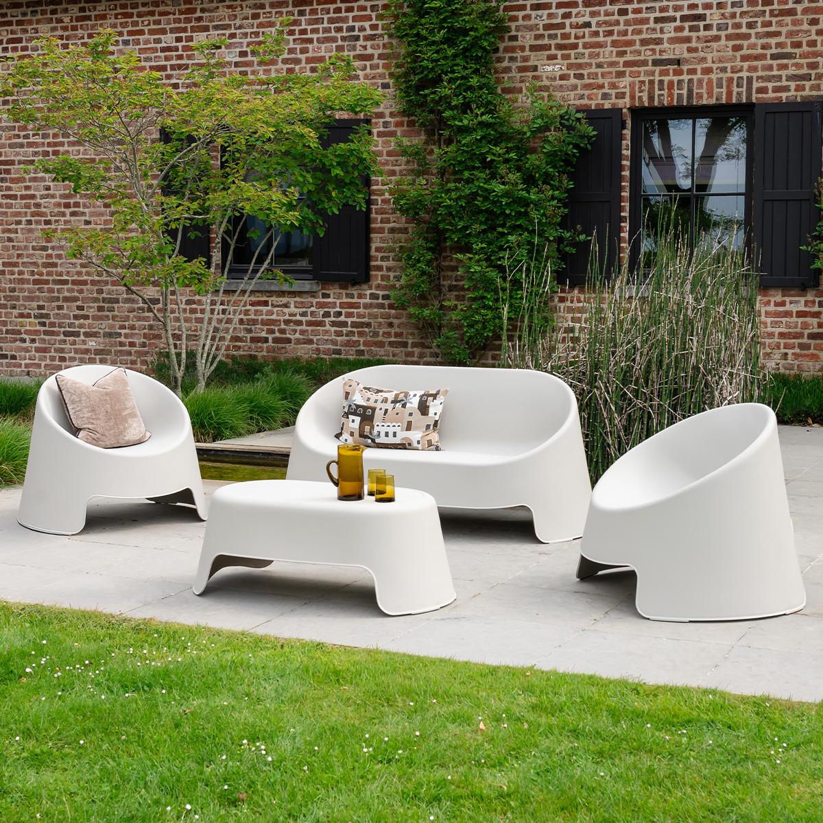 salon de jardin en résine résistant aux intempéries BARBARA Wilsa Garden