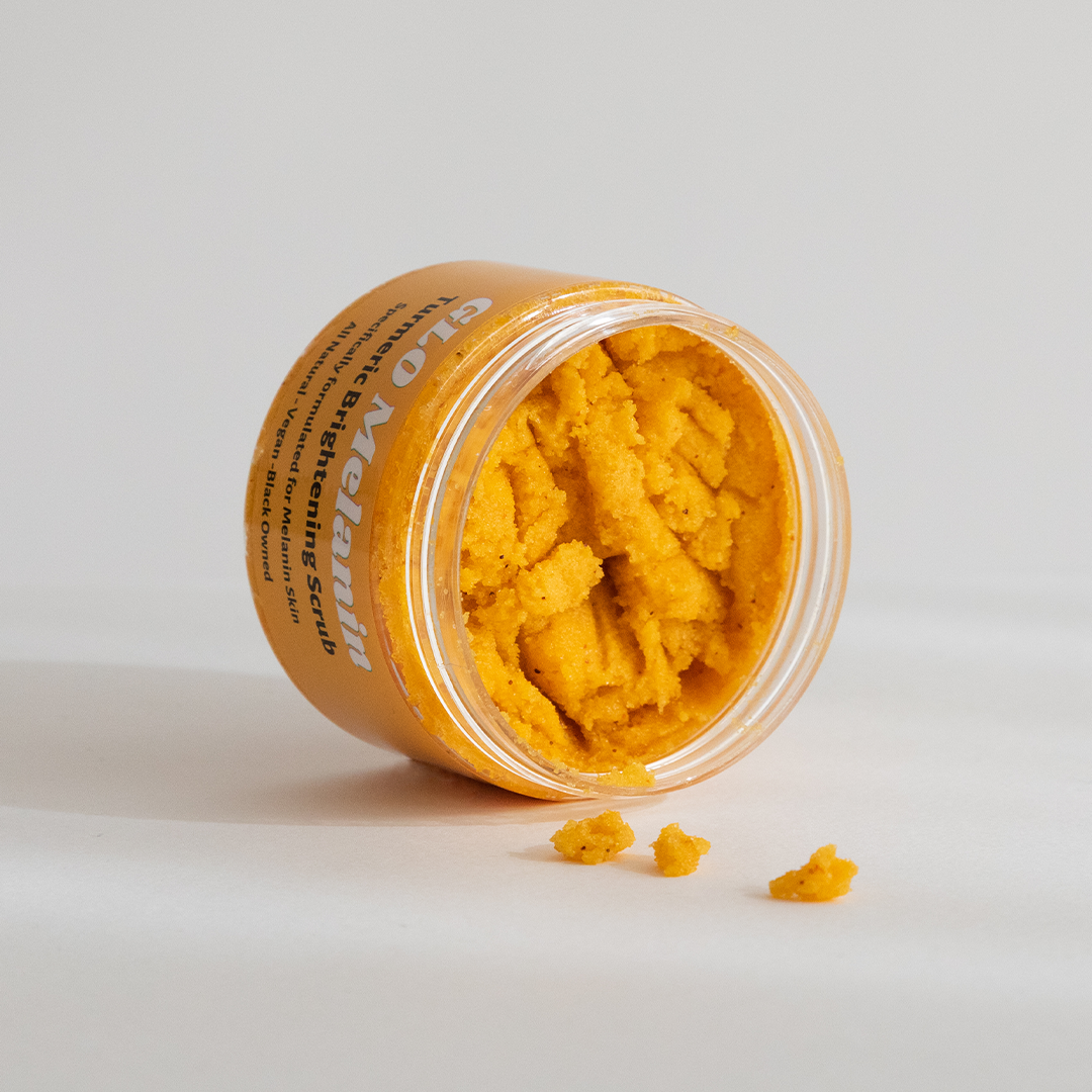 Turmeric Dark Spot Removal Scrub, darker skin tones, lightening dark spots