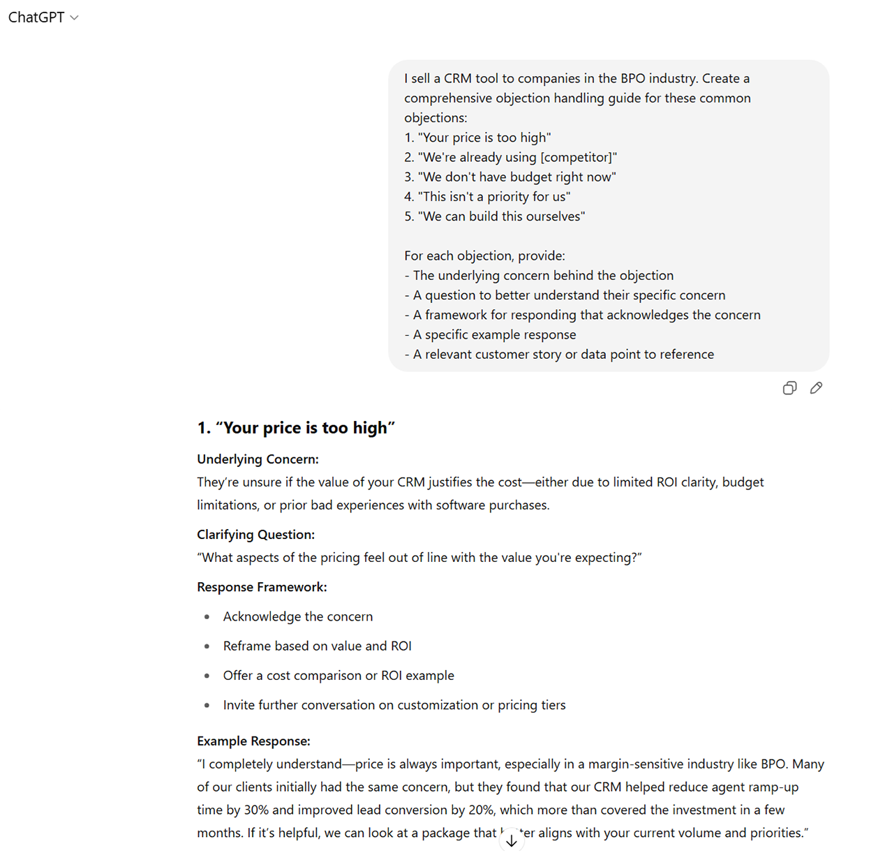 Objection handling playbook for sales teams