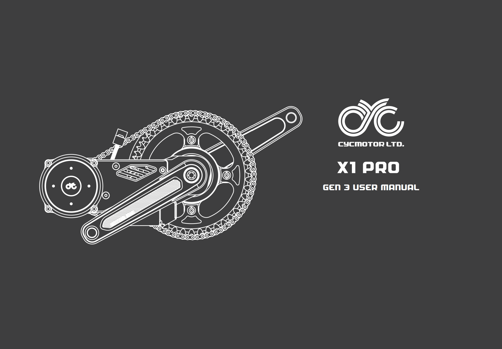 User manual for CYC X1 Pro Gen 3 electric bike