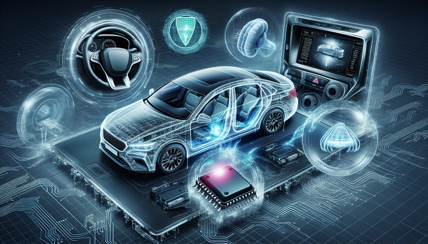 Illustration of advanced driver assistance systems